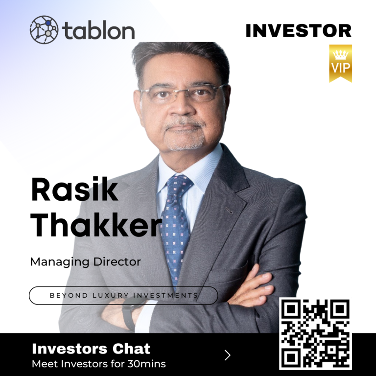 Rasik Thakker - Finding Investors - Tablon b2b