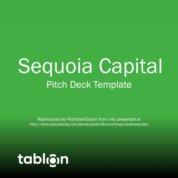 Pitch Deck Template - Sequoia Capital